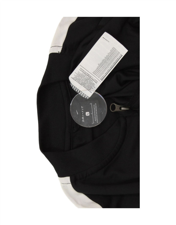 Ανδρική φόρμα NIKE Dri Fit Μπουφάν με μεγάλο μαύρο χρώμα πολυεστέρα