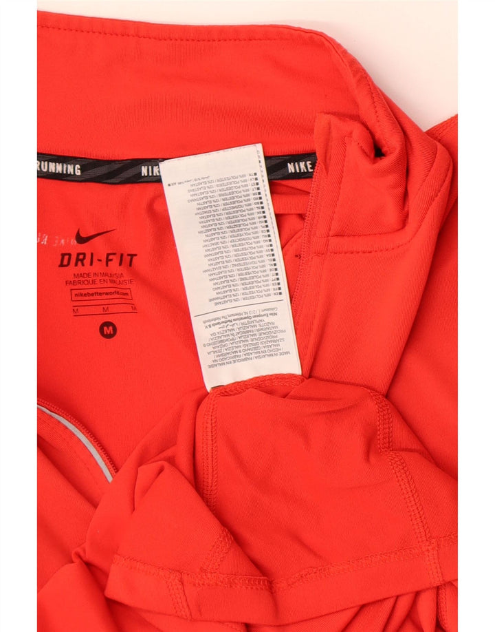Γυναικεία φόρμα Nike με φερμουάρ πουλόβερ τοπ UK 14 Μεσαίου κόκκινου πολυεστέρα