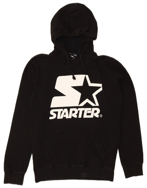 Starter Mens Graphic Hoodie Jumper Medium Black