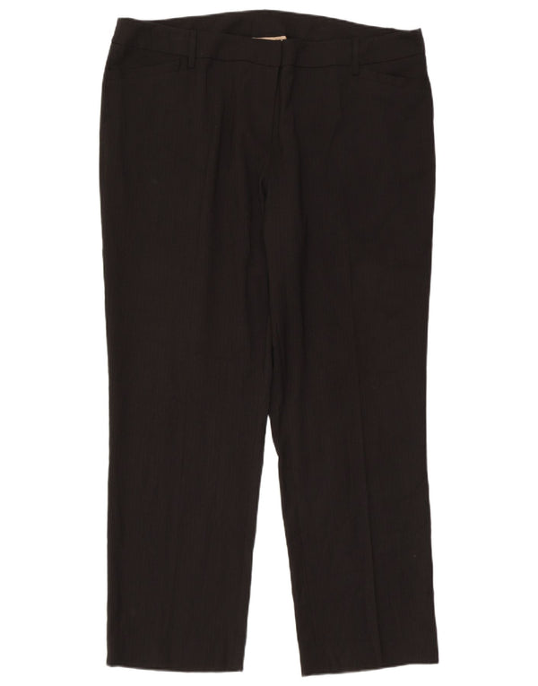 Marks & Spencer Γυναικείο ίσιο casual παντελόνι UK 18 XL W40 L31 μαύρο