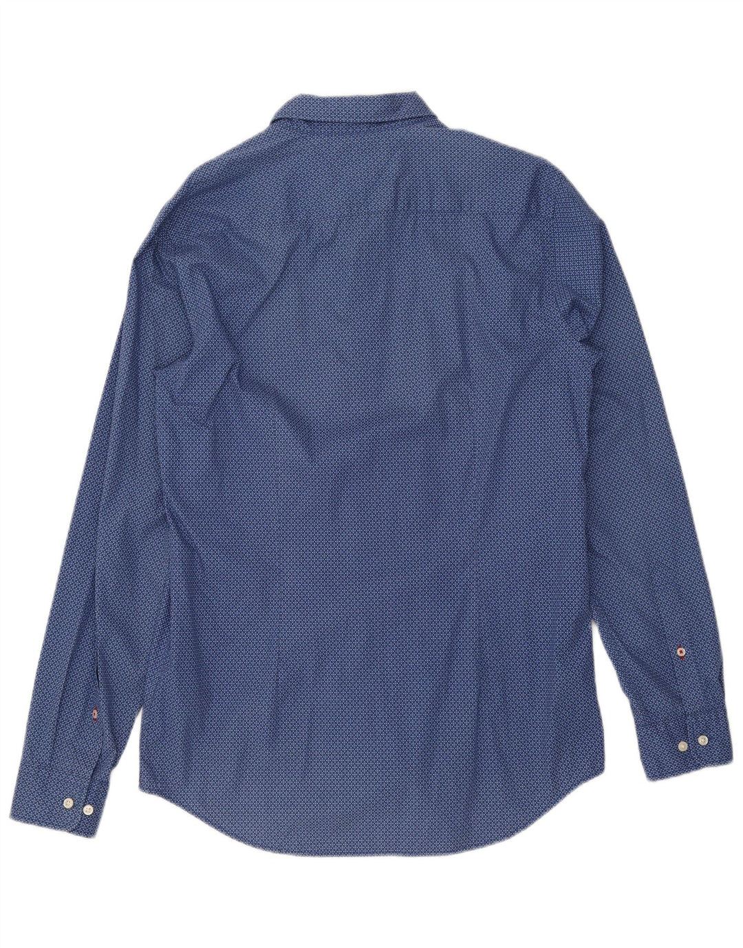 TOMMY HILFIGER Ανδρικό πουκάμισο Slim Fit μεγάλο μπλε γεωμετρικό βαμβακερό