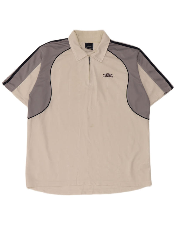 Ανδρικό πουκάμισο Umbro Polo XL Λευκό πολυεστέρας