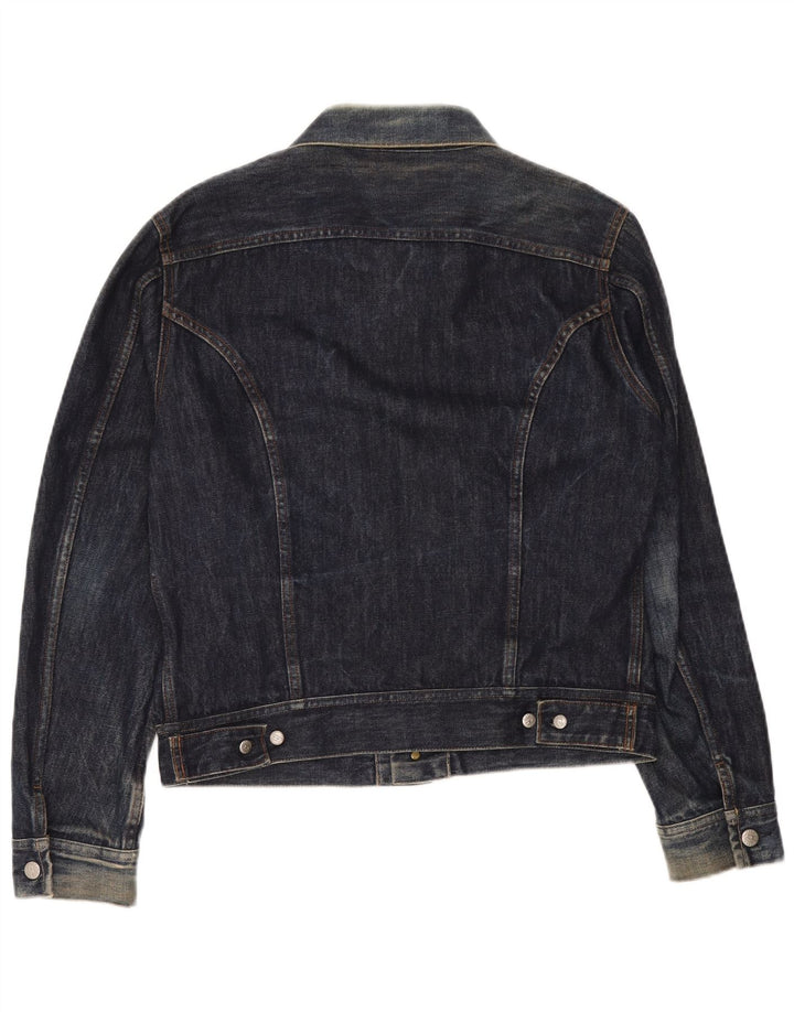 Diesel Γυναικείο Τζιν Μπουφάν UK 14 Medium Navy Blue Cotton