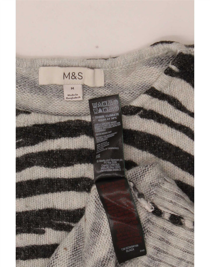 Marks & Spencer Γυναικείο πουλόβερ με λαιμόκοψη UK 14 Medium Black