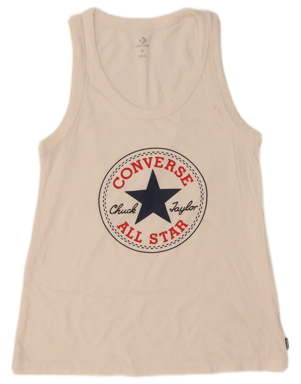 Γυναικείο γραφικό γιλέκο Converse Top UK 8 Small White