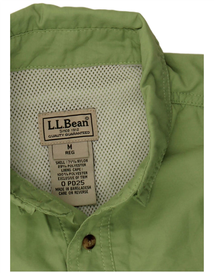 L.L.BEAN Ανδρικό κοντομάνικο πουκάμισο Μεσαίο πράσινο νάιλον