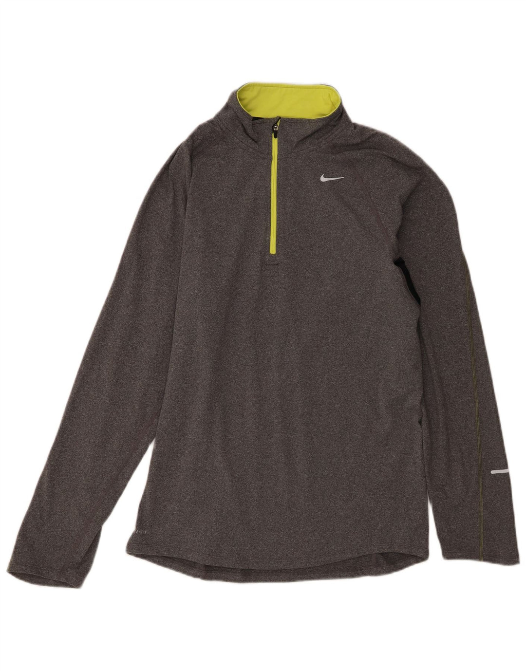 Ανδρική φόρμα Nike Dri Fit με φερμουάρ πουλόβερ στο επάνω μέρος, μικρό γκρι χρώμα