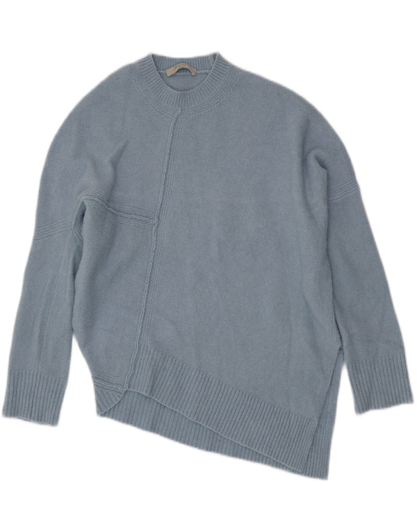 ALL SAINTS Womens Oversized Crew Neck Jumper Sweater UK 10 Small Blue