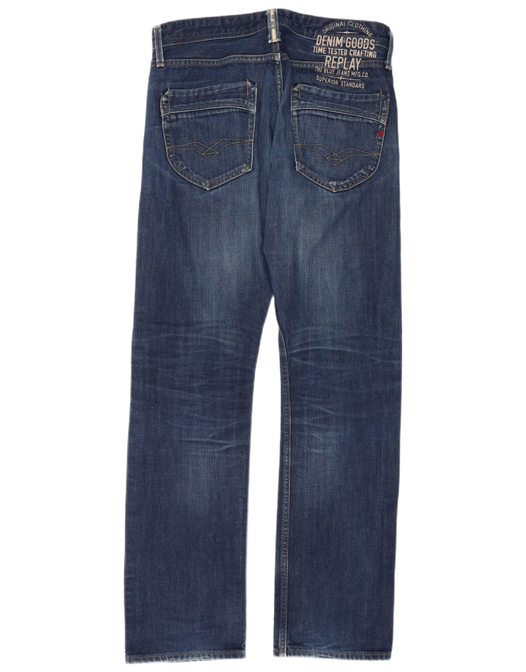 Replay Ανδρικό ίσιο τζιν W31 L34 Navy Blue Cotton