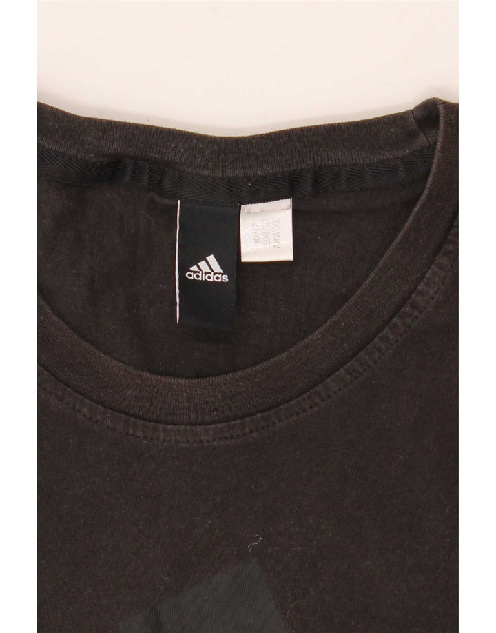 Ανδρικό γραφικό T-Shirt Adidas Top Medium Μαύρο