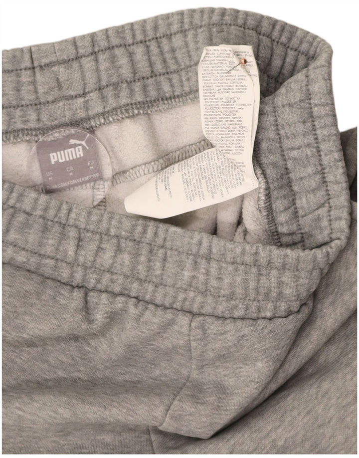 PUMA Mens Tracksuit Trousers Joggers Medium Grey Cotton