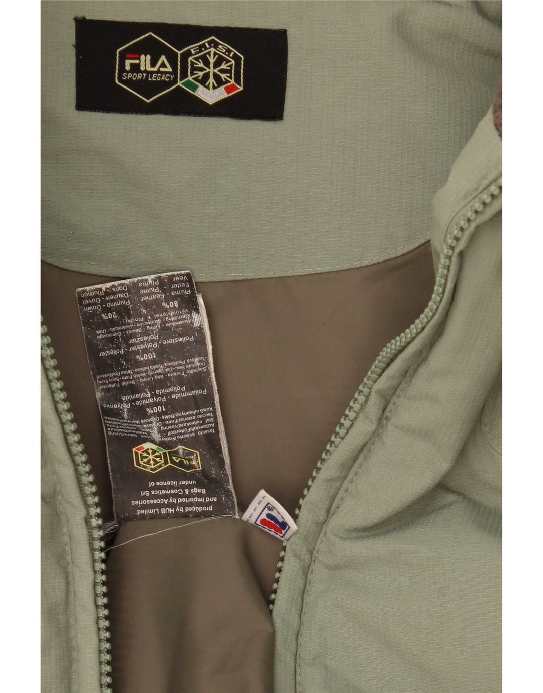 Fila Ανδρικό μπουφάν UK 40 Large Green Polyamide
