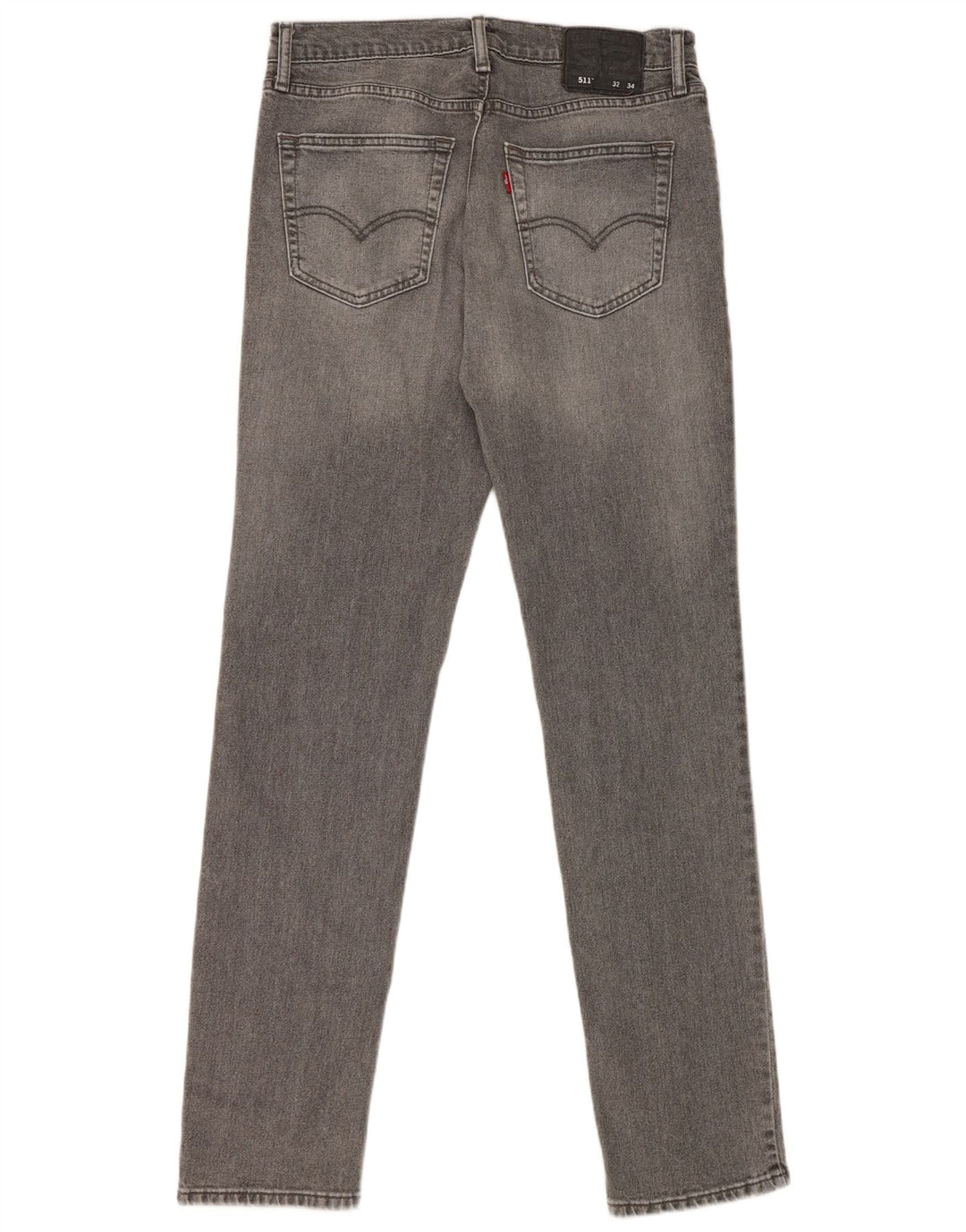 Levi's Mens 511 Slim Jeans W32 L34 Γκρι βαμβακερό