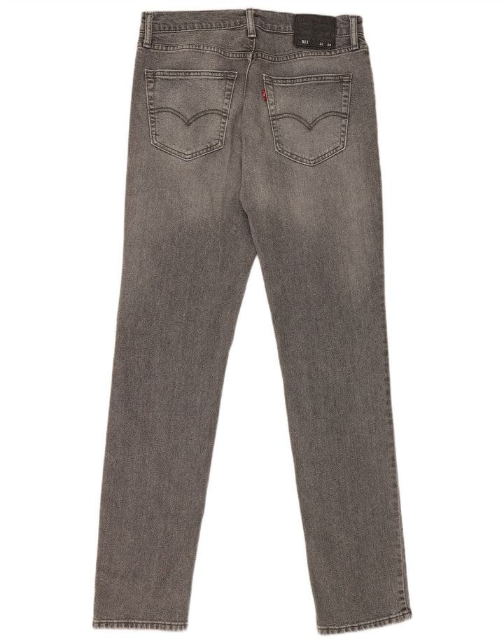 Levi's Mens 511 Slim Jeans W32 L34 Γκρι βαμβακερό
