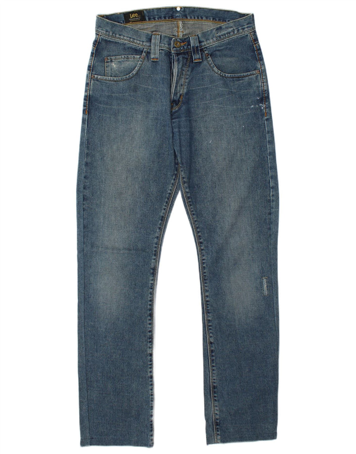 LEE Ανδρικό Roscoe Distressed Straight Jeans W30 L34 Blue Cotton