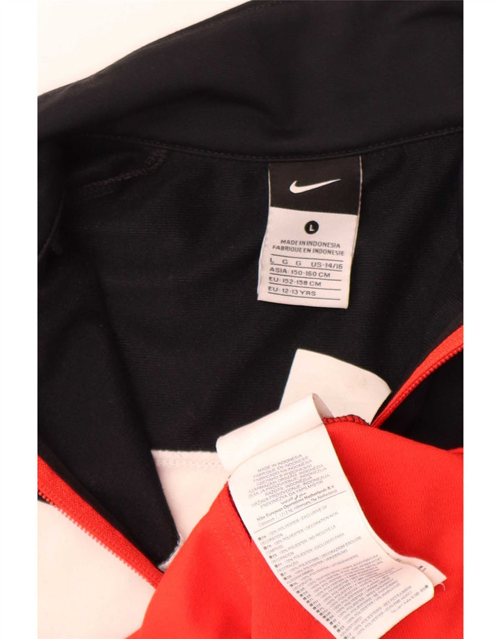 Μπουφάν Nike Boys αθλητική φόρμα 12-13 ετών, μεγάλο μαύρο χρώμα