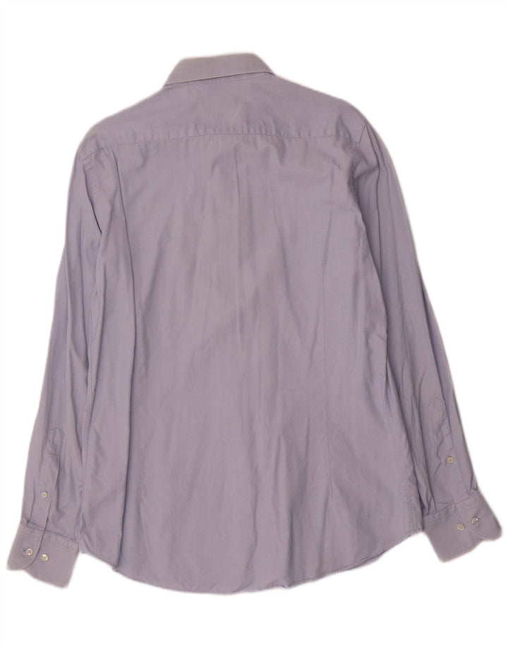 Ανδρικό πουκάμισο Massimo Dutti Slim Fit Μέγεθος 41 16 Large Μπλε