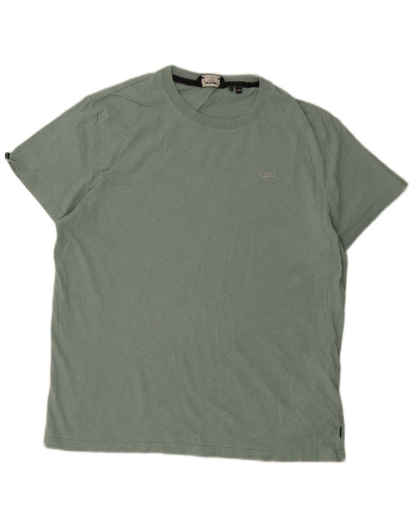 Superdry Ανδρικό T-Shirt Top 2XL Πράσινο βαμβακερό