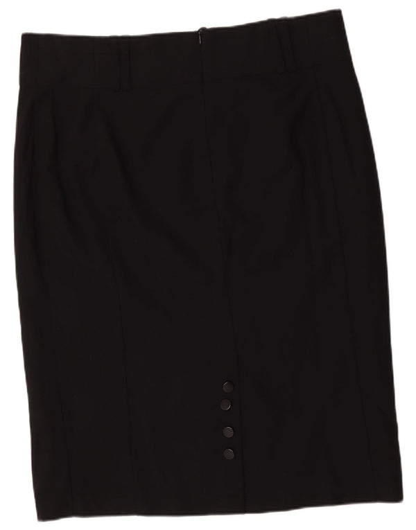 Marks & Spencer Γυναικεία Pencil Φούστα UK 20 2XL W40 Μαύρο Πολυεστέρας