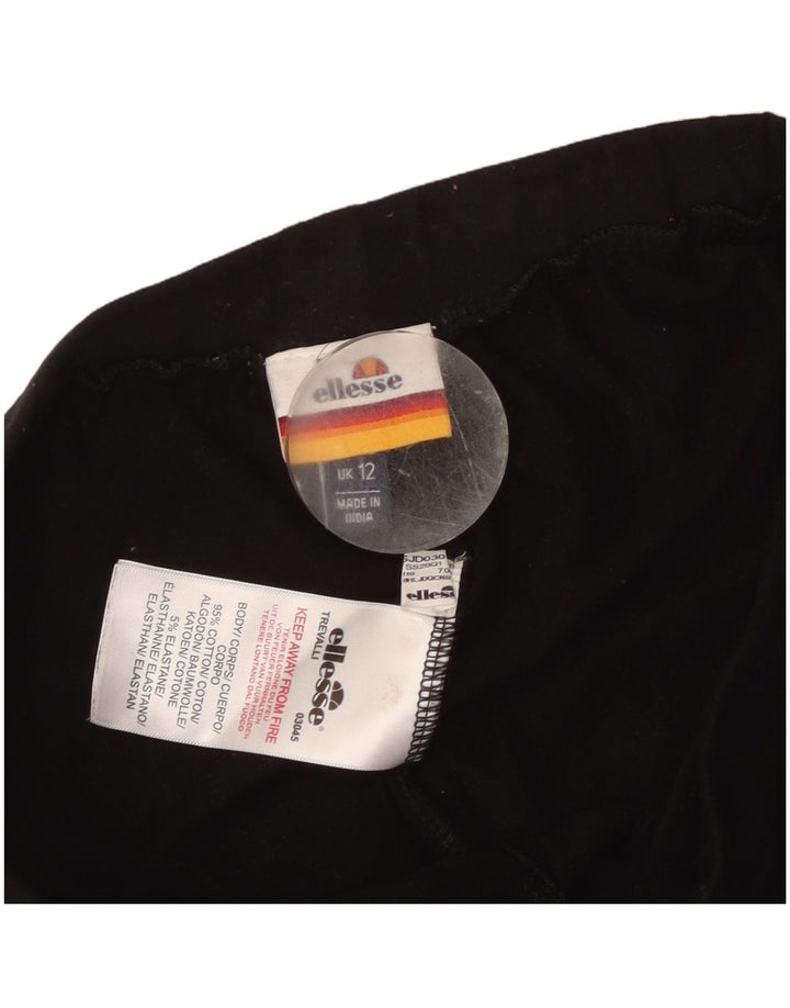 Ellesse Γυναικείο Γραφικό Κολάν UK 12 Μεσαίο Μαύρο Βαμβακερό