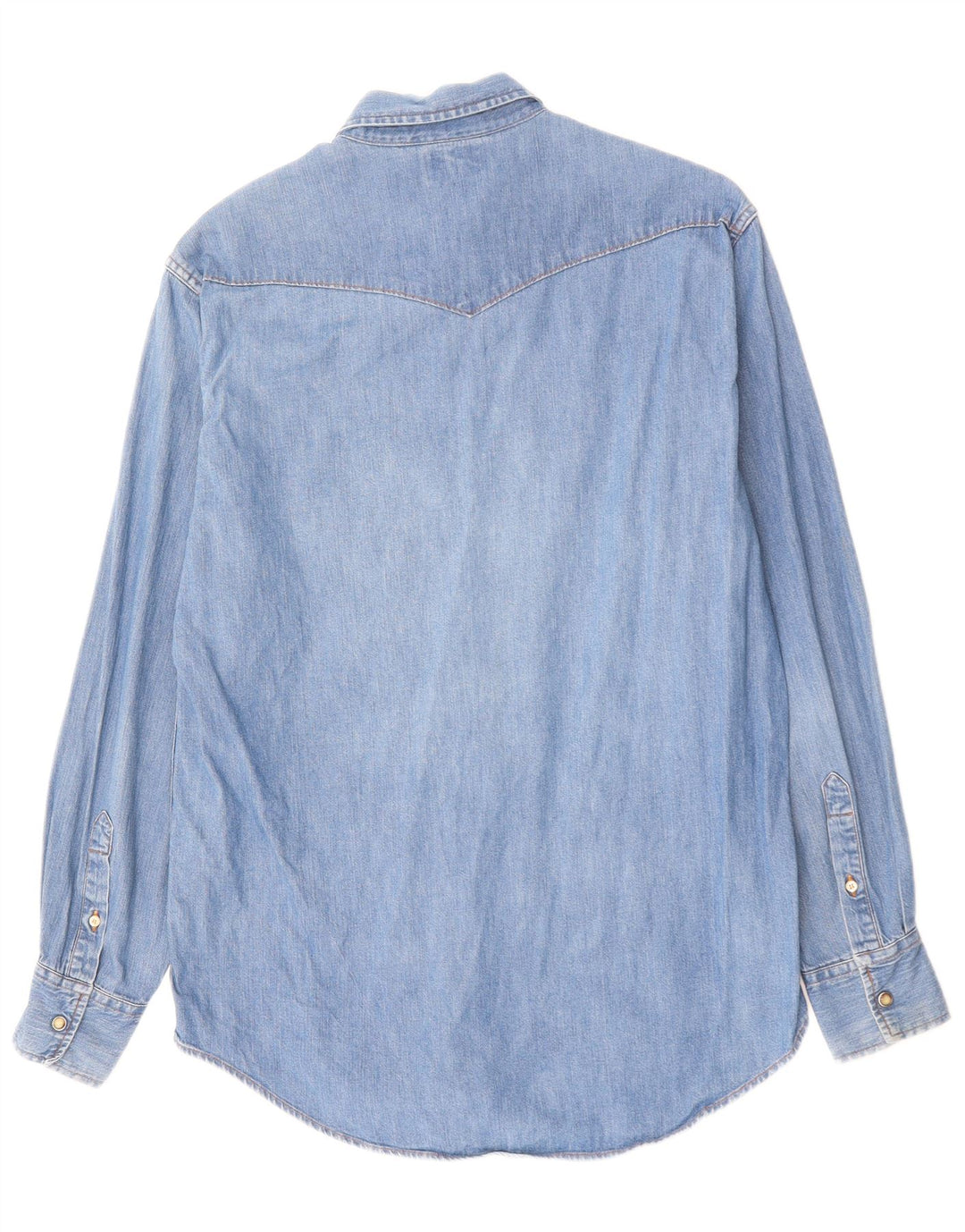 Ανδρικό τζιν πουκάμισο SISLEY μεσαίο μπλε