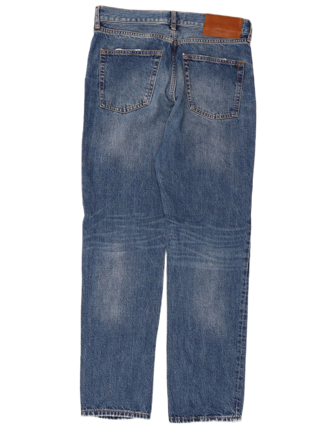 Zara Γυναικείο Straight Jeans EU 40 Medium W30 L30 Blue Cotton