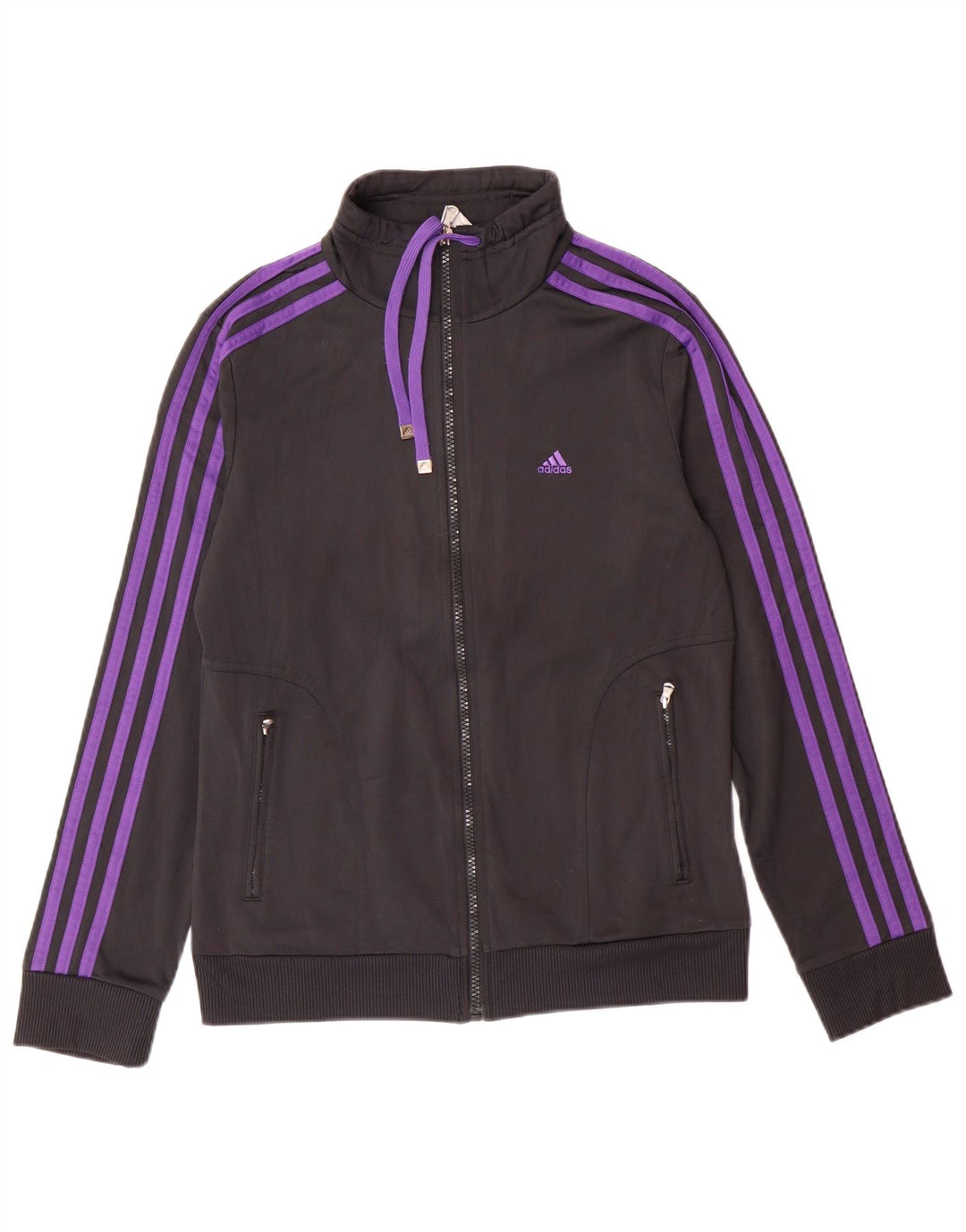 Γυναικεία αθλητική φόρμα ADIDAS Top Jacket UK 12 Medium Black Polyester