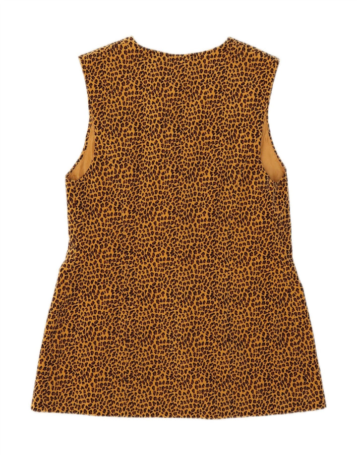 Vintage γυναικείο σακάκι με 3 κουμπιά σακάκι UK 8 Small Brown Animal print