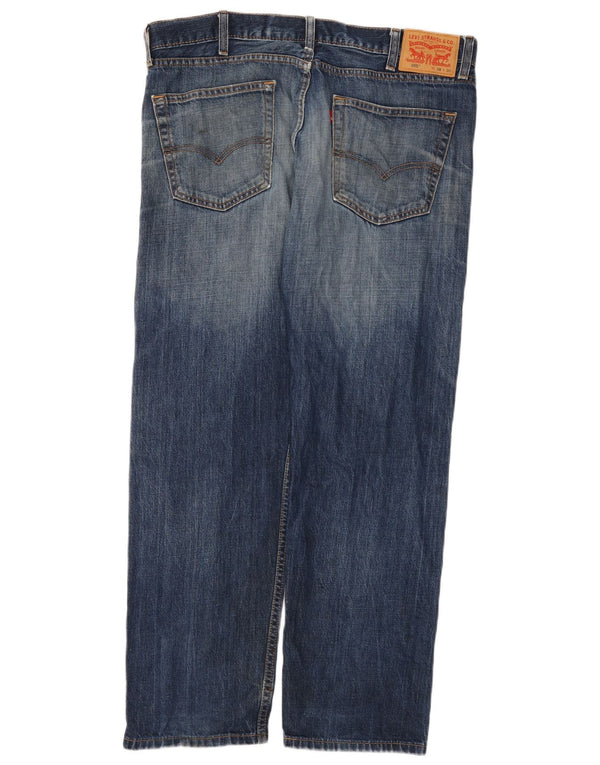 Levi's Mens 505 Straight Jeans W38 L30 Blue Cotton
