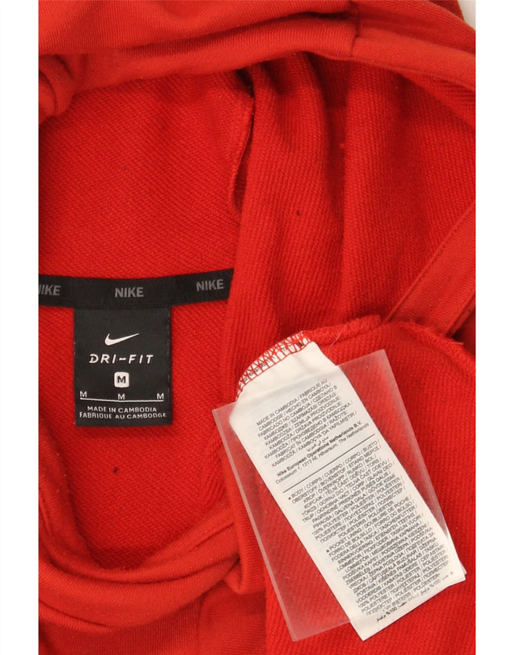 Nike Mens Dri Fit Graphic Hoodie Jumper Μεσαίο πορτοκαλί πολυεστέρας