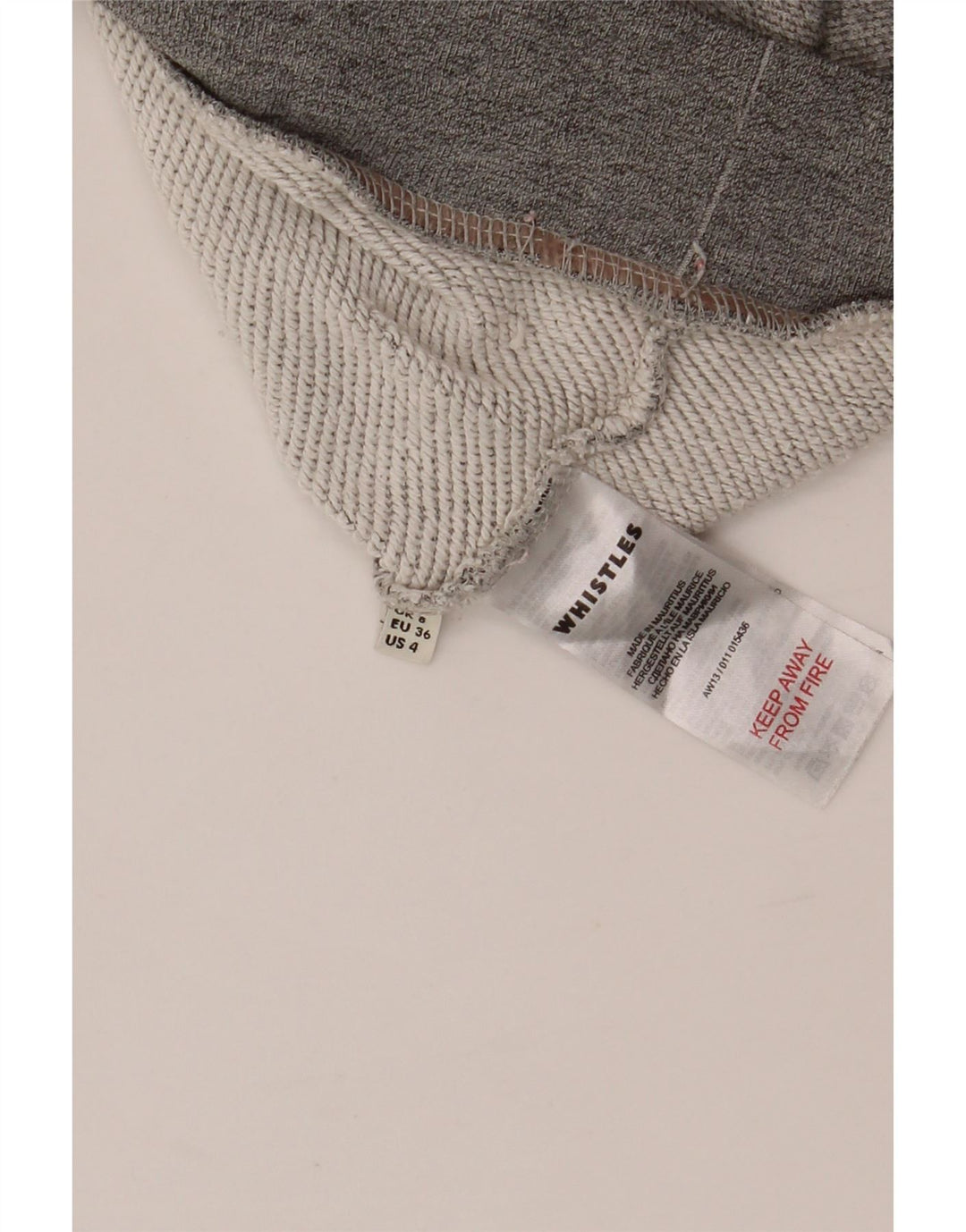 WHISTLES Γυναικεία υπερμεγέθη γραφική φούτερ Jumper UK 8 Small Grey