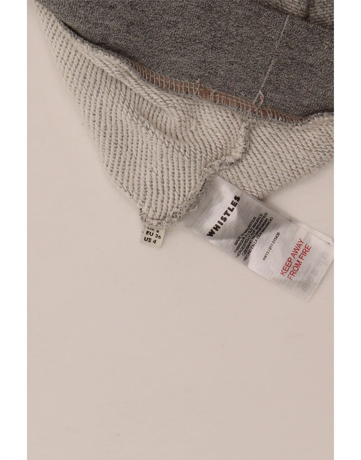 WHISTLES Γυναικεία υπερμεγέθη γραφική φούτερ Jumper UK 8 Small Grey