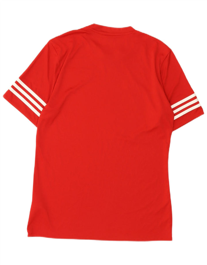 Ανδρικό T-Shirt Climalite Adidas Top Medium Red Polyester