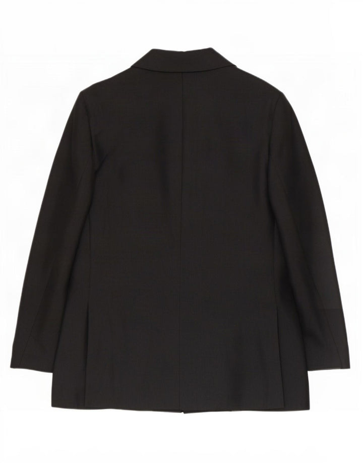Benetton Γυναικείο Μπουφάν Blazer με 3 κουμπιά IT 42 μεσαία μαύρη βισκόζη