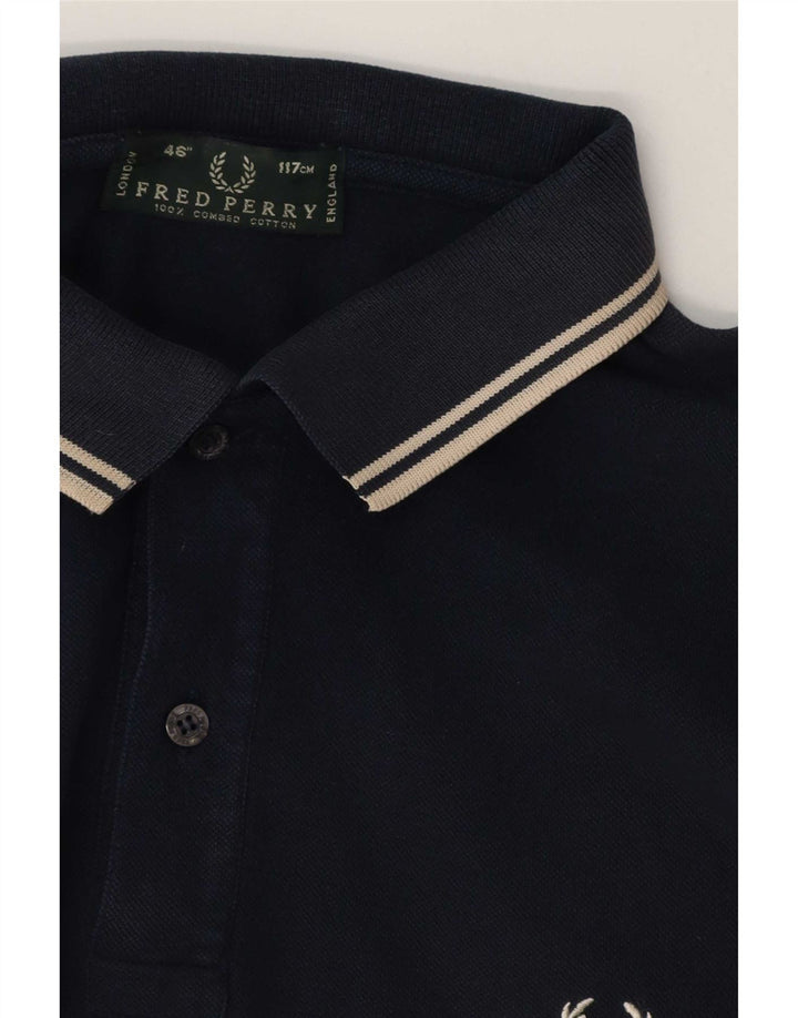 Fred Perry Ανδρικό Πόλο Μπλουζάκι Μεγάλο Βαμβακερό Μπλε Navy ριγέ