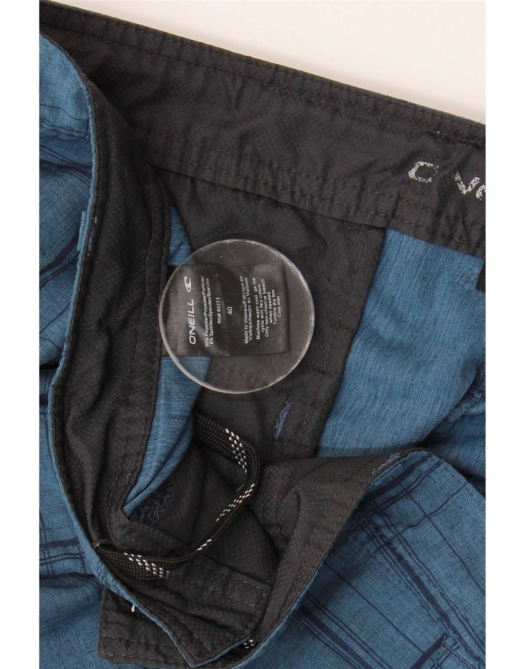 Ανδρικό σορτς Chino O'Neill W40 XL Blue Check Polyester
