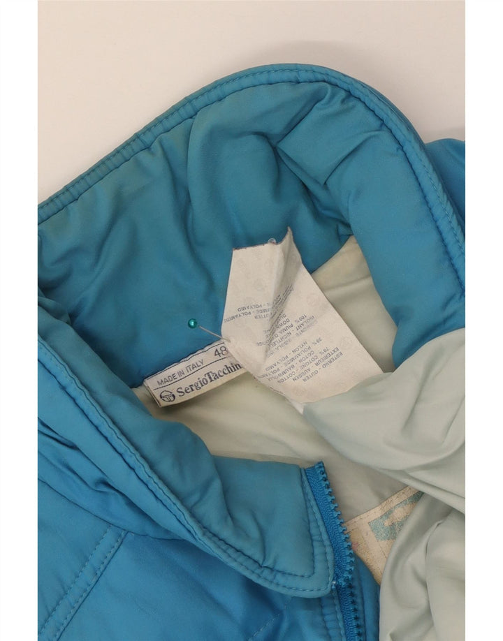 Sergio Tacchini Ανδρικό padded Gilet IT 48 Medium Blue Cotton