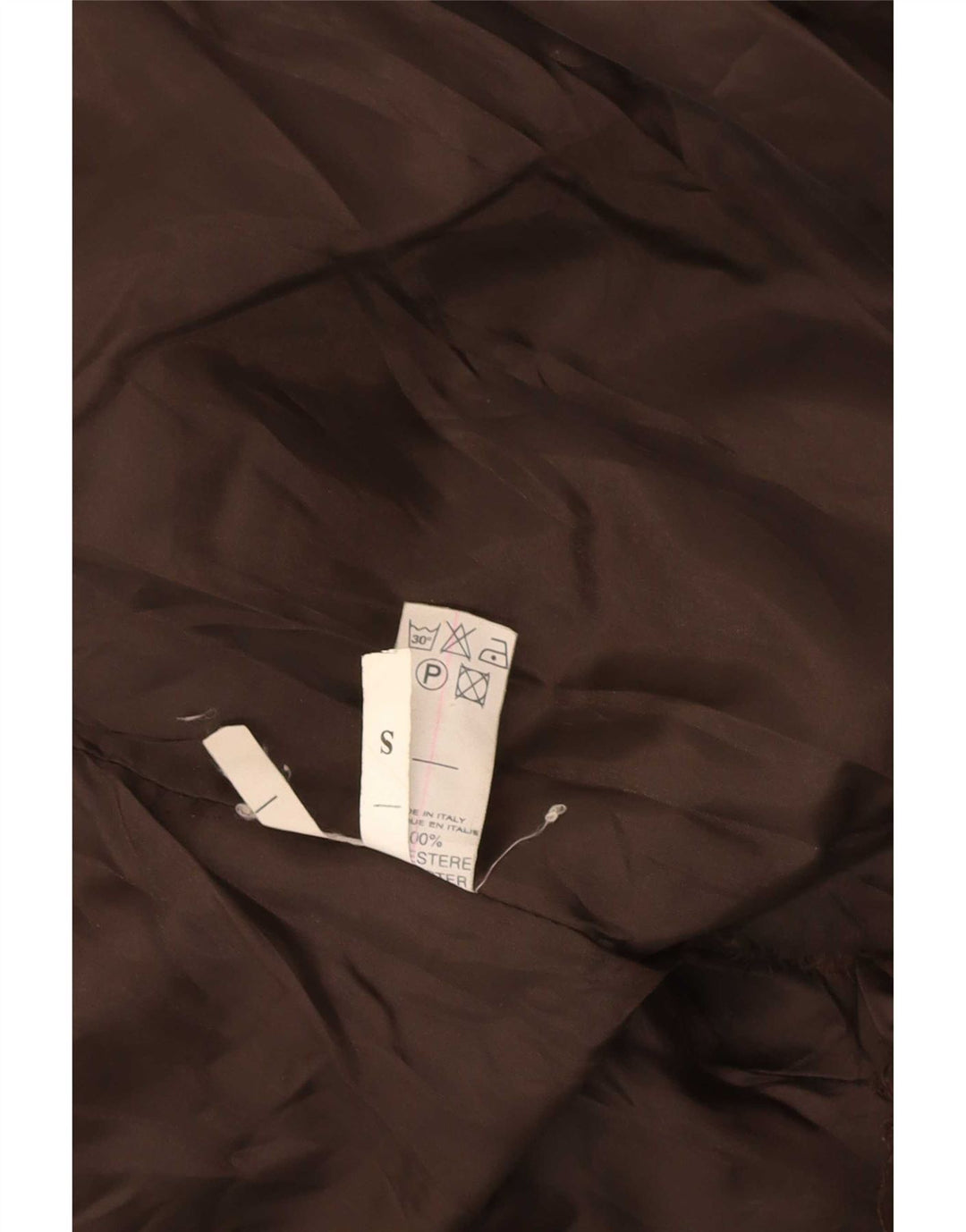 Vintage γυναικείο μπουφάν από ψεύτικη γούνα Bomber UK 10 Small Brown Polyester