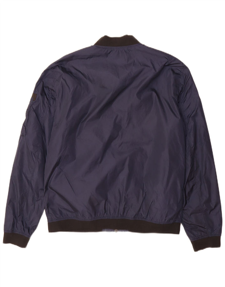Jack & Jones Ανδρικό Bomber Jacket UK 40 Large Navy Blue Nylon