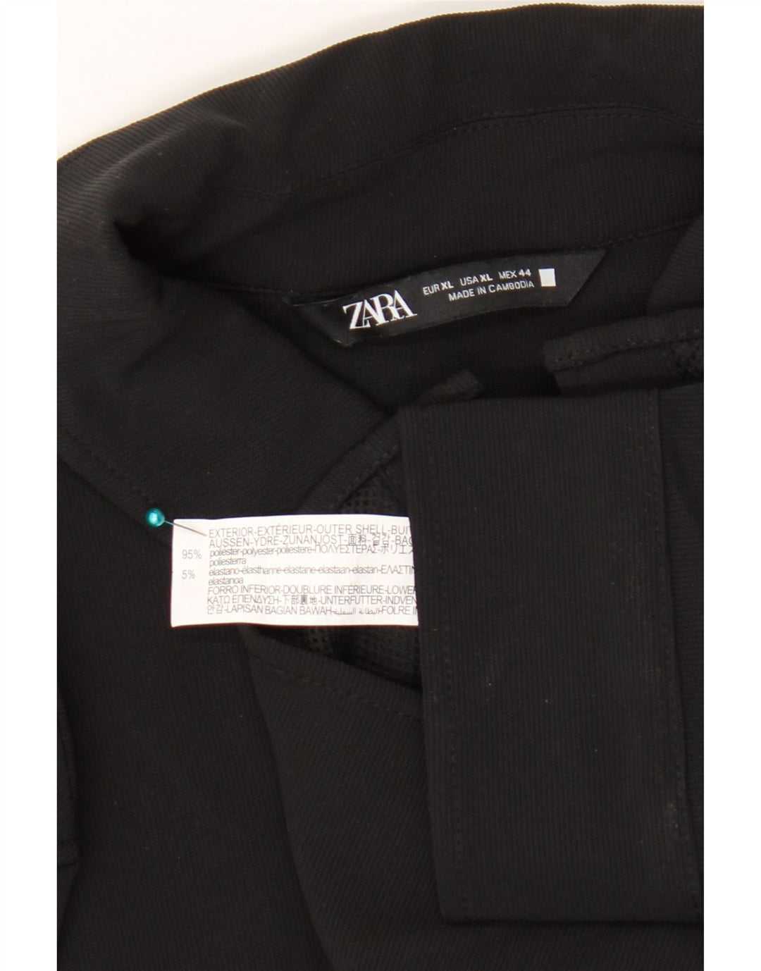 Ανδρικό πουκάμισο Zara XL Μαύρο Πολυεστέρα