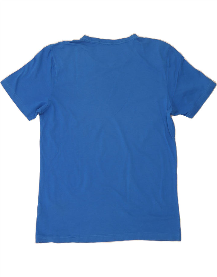 PUMA Mens Graphic T-Shirt Top Large Blue Cotton Vintage Puma and Second-Hand Puma from Messina Hembry 
