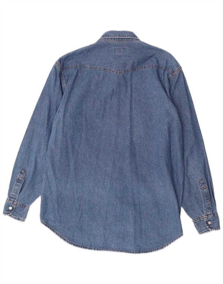 Ανδρικό τζιν πουκάμισο CARRERA, μεσαίο μπλε βαμβακερό