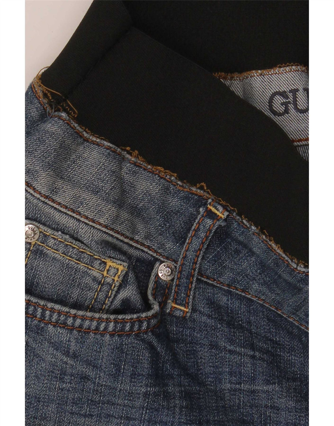 Γυναικείο ίσιο τζιν Guess W24 L28 Blue Colourblock