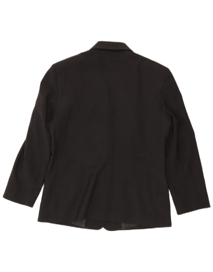 Benetton Γυναικείο Μπουφάν Blazer IT 46 Μεγάλο Μαύρο Πολυεστέρα
