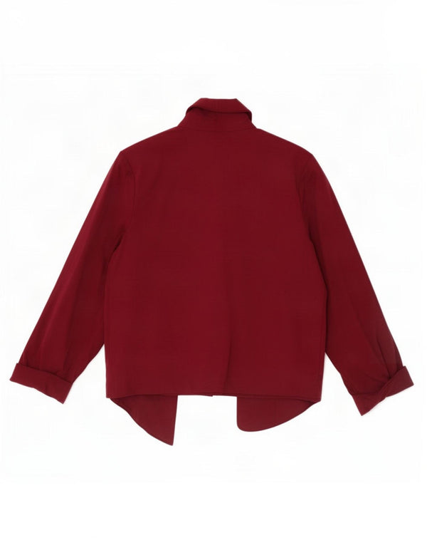 Marks & Spencer Γυναικείο Ζακέτα με μανίκια 3/4 πουλόβερ UK 18 XL Βουργουνδίας