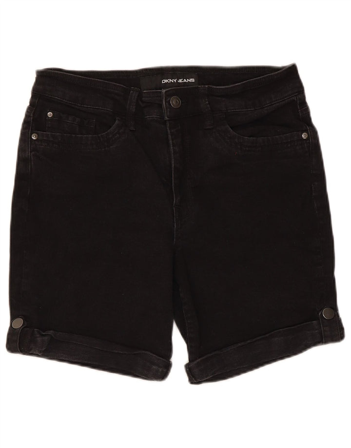 Dkny Γυναικείο τζιν σορτς US 12 Large W30 μαύρο βαμβακερό