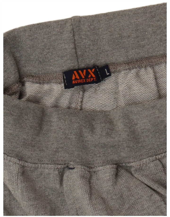 AVIREX Ανδρικές φόρμες γραφικές Παντελόνια Joggers Large Grey