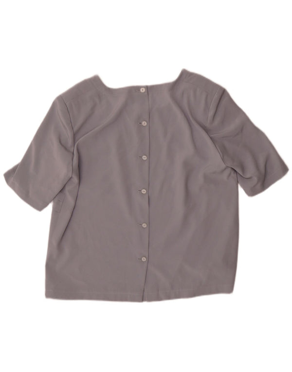 Vintage γυναικεία κοντομάνικη μπλούζα UK 16 Large Grey