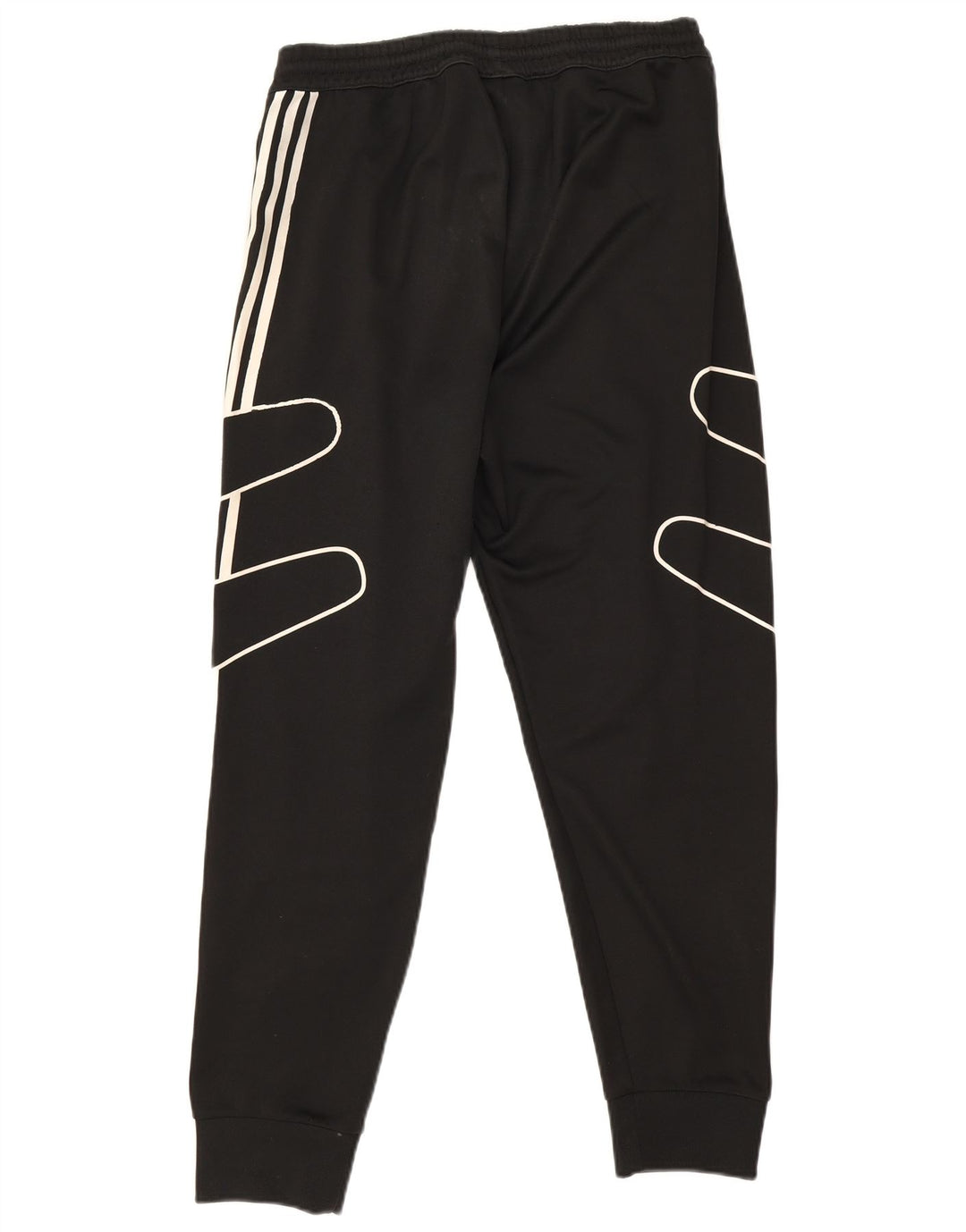 Ανδρική φόρμα αθλητικής φόρμας Adidas γραφικά Joggers μεσαίο μαύρο πολυεστέρα