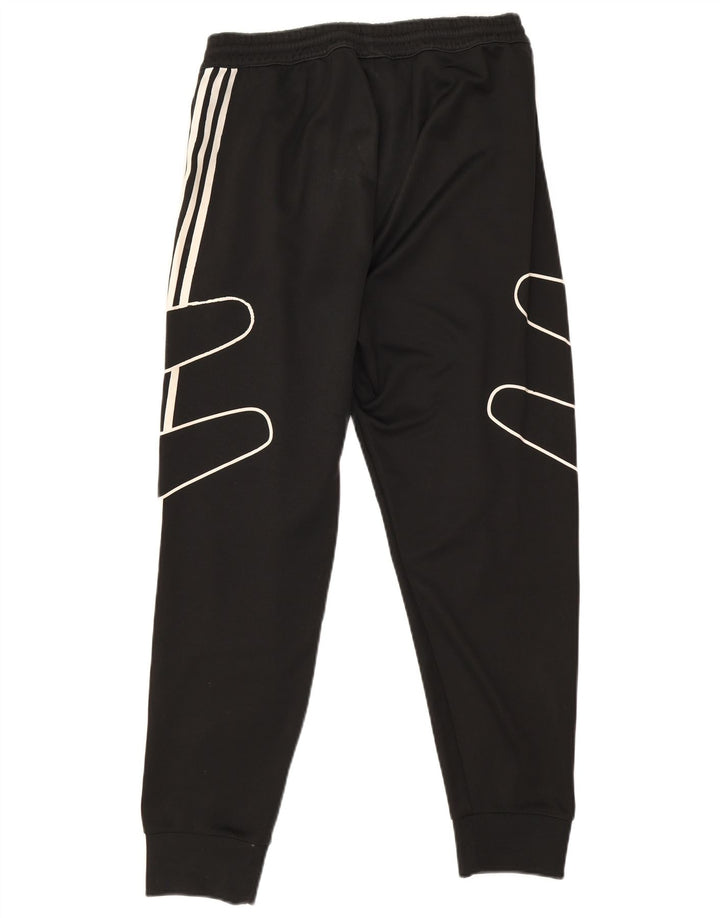 Ανδρική φόρμα αθλητικής φόρμας Adidas γραφικά Joggers μεσαίο μαύρο πολυεστέρα